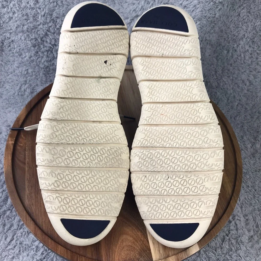 Cole Haan Generation ZeroGrand Stitchlite Sneakers Mens 9 M Navy/Brown Leather‎